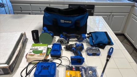 Kobalt 24v brushless tools and bag
