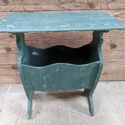 Antique Table Magazine Rack