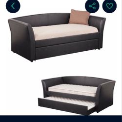 Black Day Bed With Trundle 