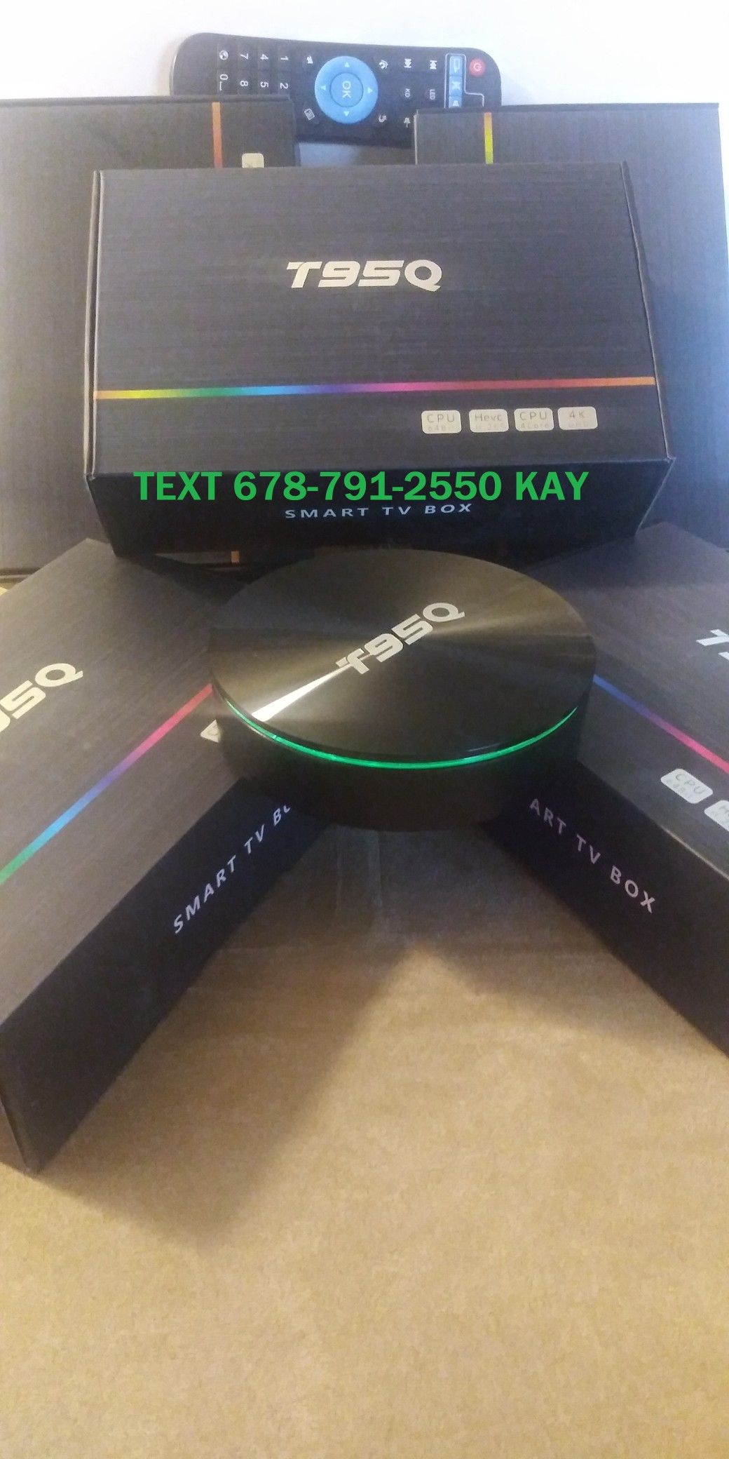 Mega Android High Speed 4K Live TV Box in HDR! Colorful LED Mood lighting! Comes with guide! Way better than sticks!