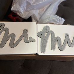 Mr. and Mrs. Wedding Sign 