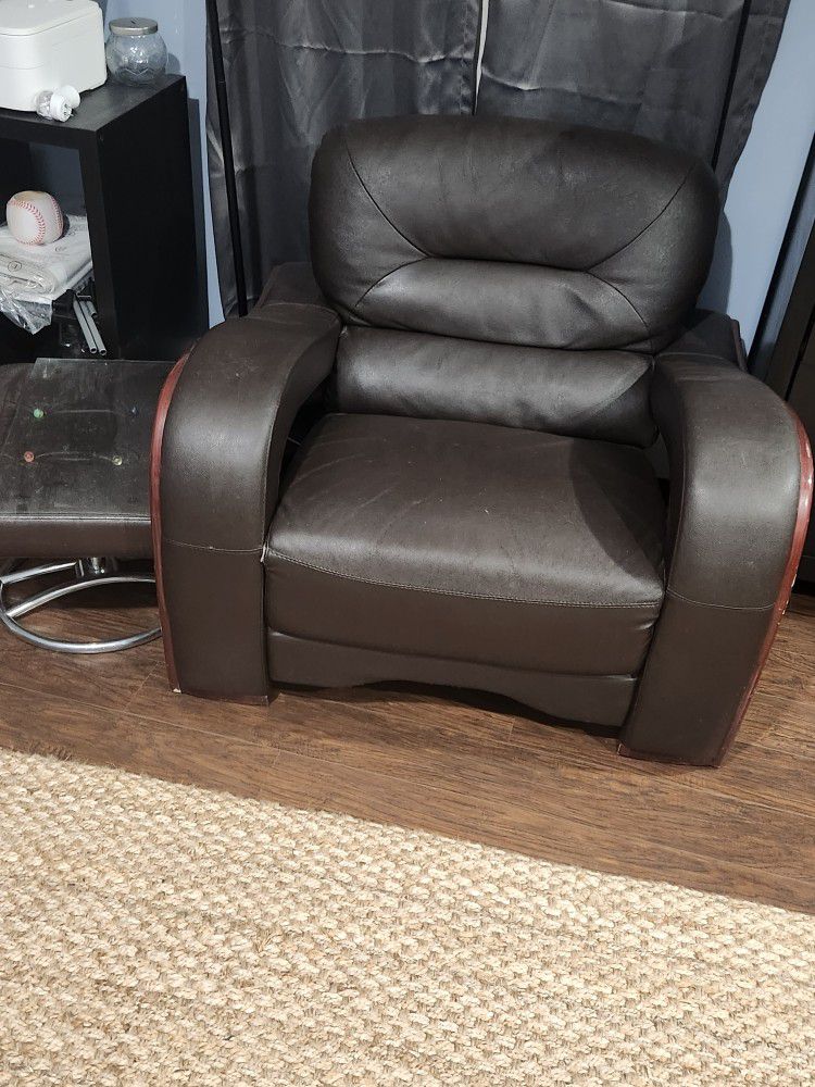 Faux Leather Chair