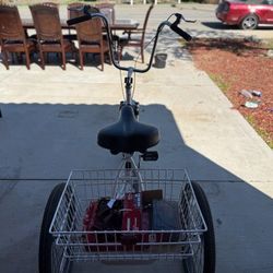 Folding Tricycle Bike with Basket