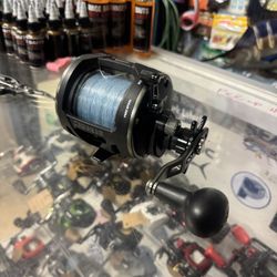 80$ Like New Penn Warfare 30 Fishing Level Wind Reel. Ready To Fish. 