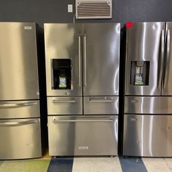 Kitchen Aid Five Door Refrigerator Stainless Steel‼️‼️