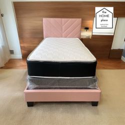 🚨 HUGE SALE 🚨 Brand New Twin Bed Frame With Mattress And Box Spring In Stock NOW !!! 