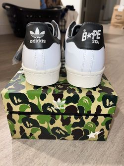 Adidas x Bape Superstar Size 10 Brand New In Box! for Sale in Milwaukee, WI  - OfferUp