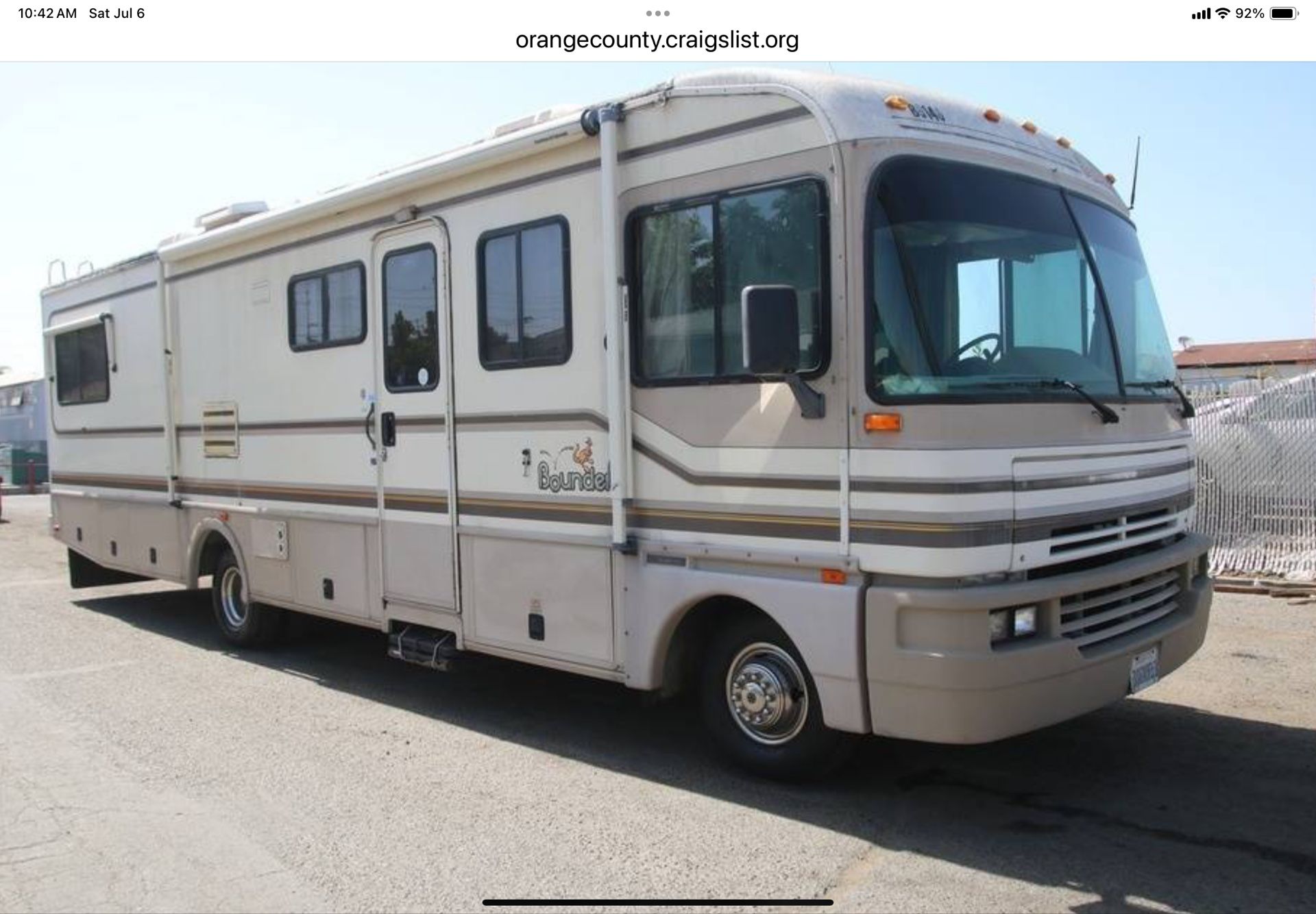 1997 Fleetwood Bounder RV 32 FT 7.5 L V8 for Sale in Fullerton, CA ...
