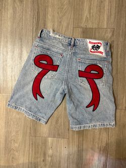 ASAALI CO. DENIM RIBBON SHORTS SZ. 28 $60 OBO