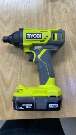 Ryobi Impact drill with battery,charger and bag and free screw gun