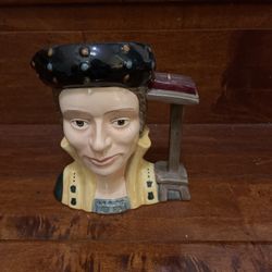 1980 ROYAL DOULTON CATHERINE PARR Toby Character Jug Mug #D6664 Red Star Stamped