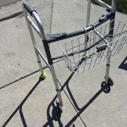 Adult Walker With Basket And Wheelchair And Shower Chair And Adult Walker With Chair