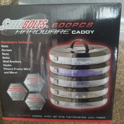 New In Box 600pc Hardware Caddy Tool Box Set