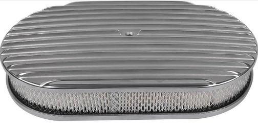 Air Cleaner 15" Oval Full Finned Replacement for Classic Ford Chevy