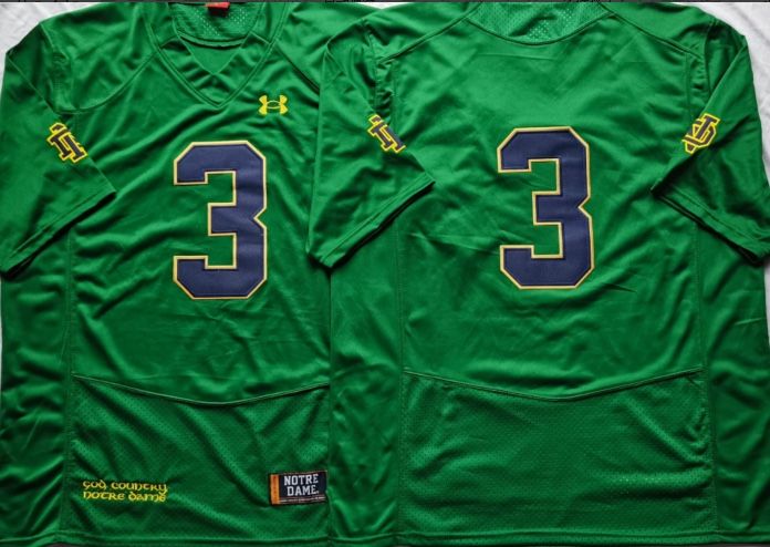 Norte Dame Fighting Irish #3 Joe Montana Stitched Jersey, S To 3x