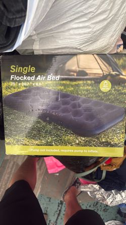 Single Flocked Air Bed