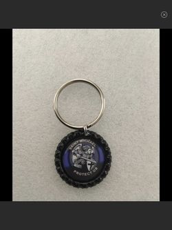 Saint Michael keychain