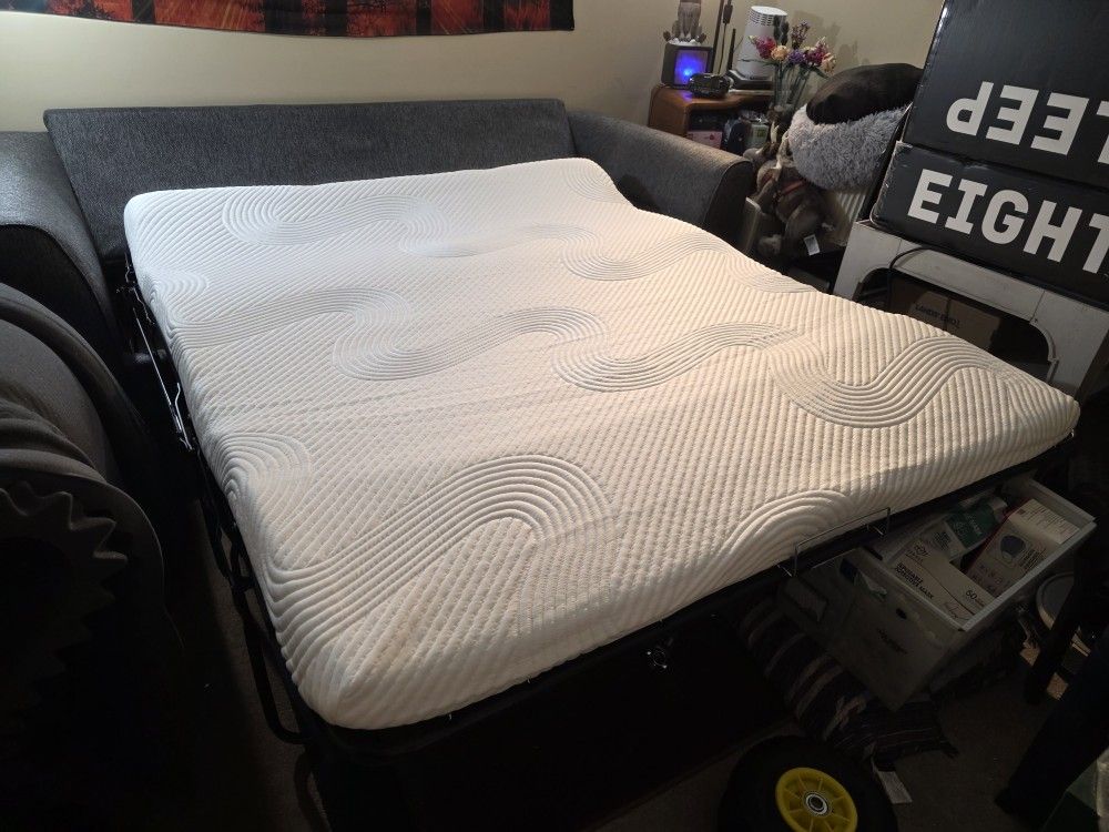 Queen Size Sleeper Sofa(gray)