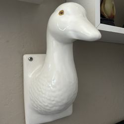 Porcelain Duck Head Wall Decoration 