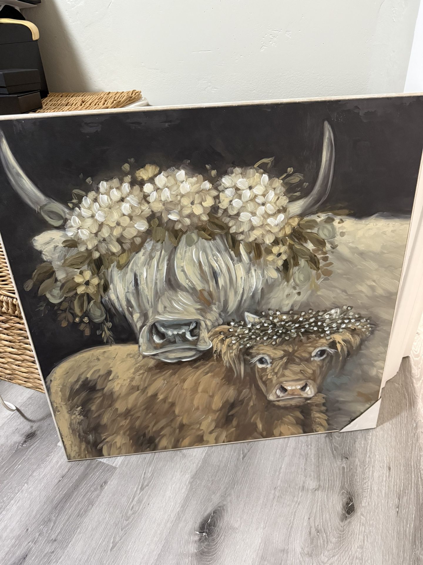 Highland Cow Canvas Art