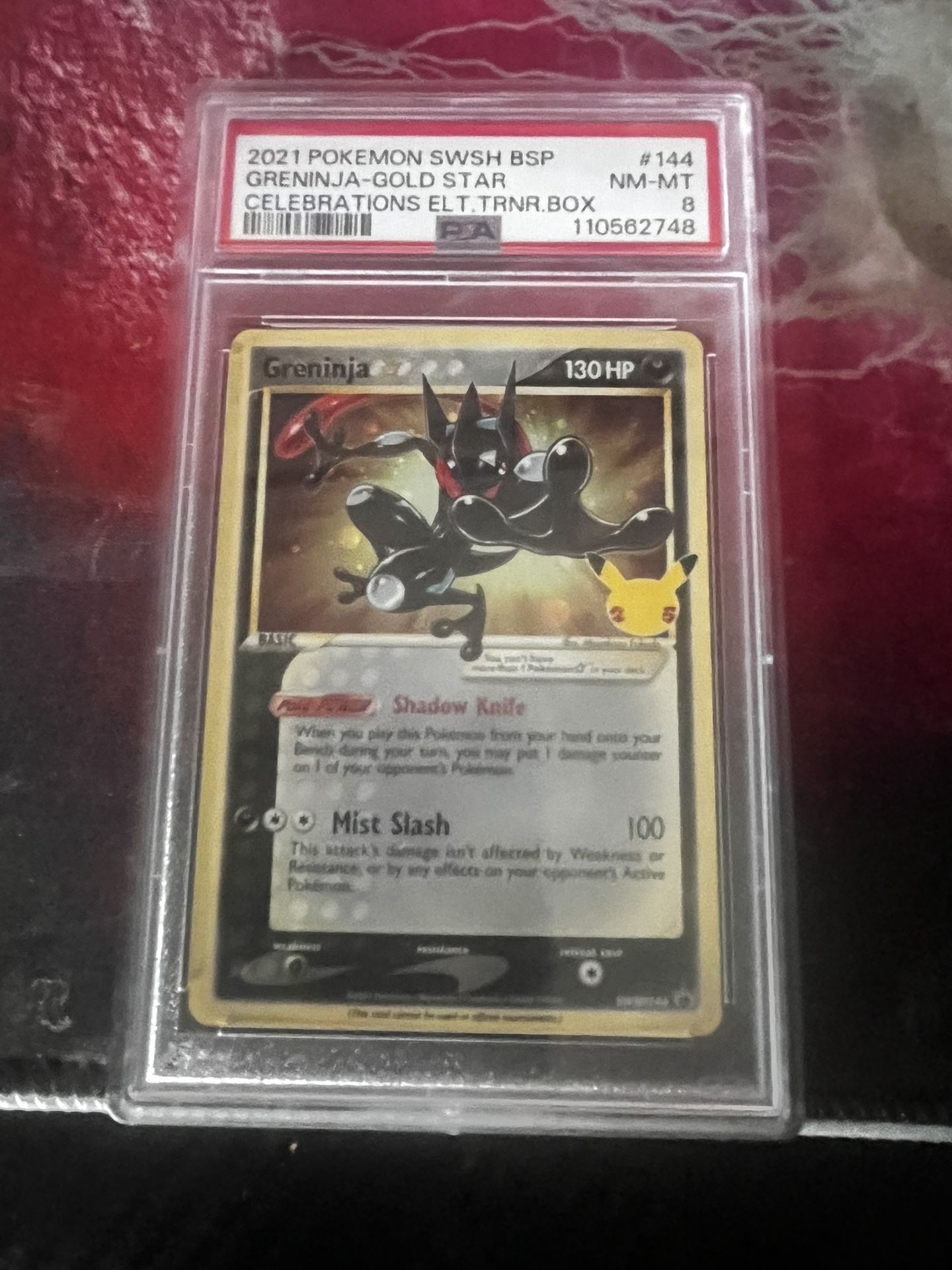2021 Pokemon Greninja Gold star Celebrations NM-MT 8