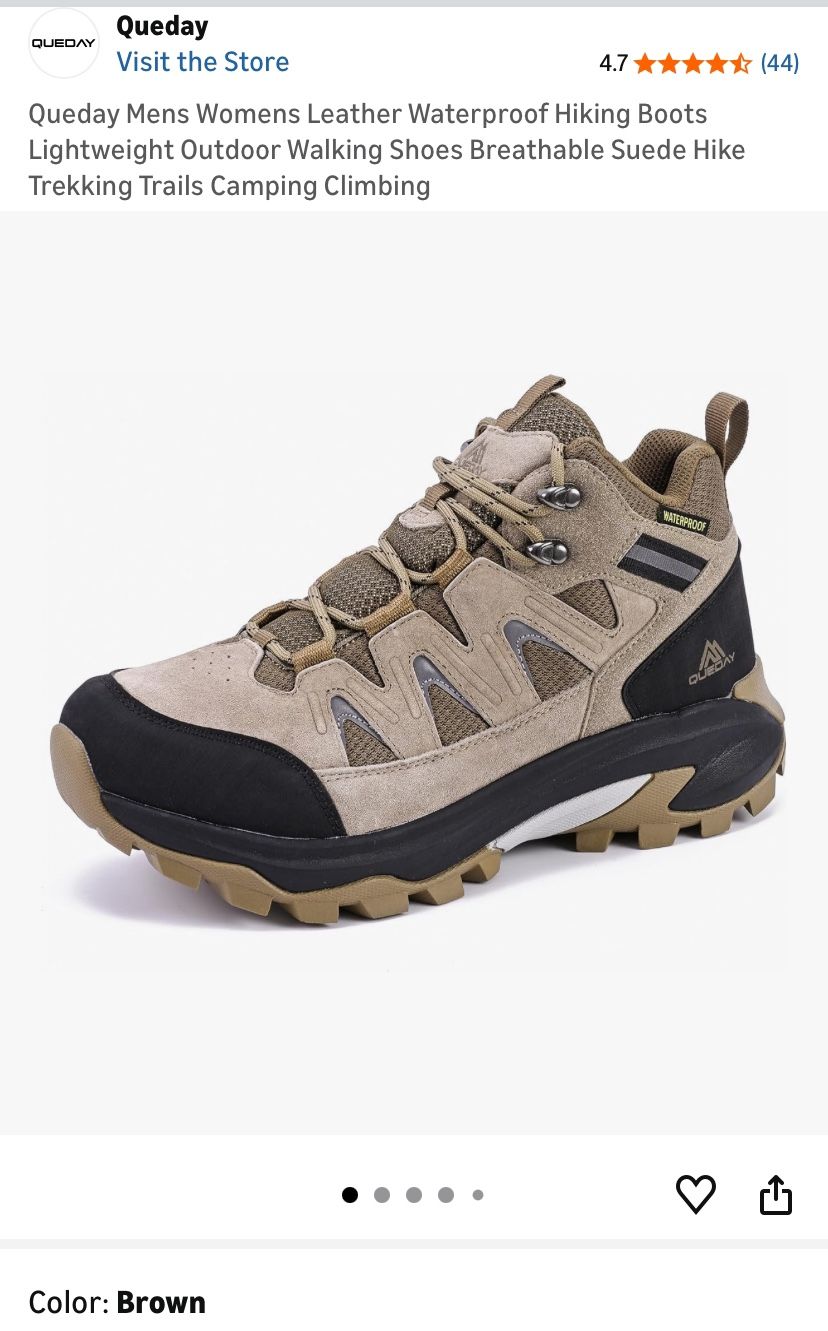 Brand New Hiking Boots, Waterproof Mens 9.5 W 11