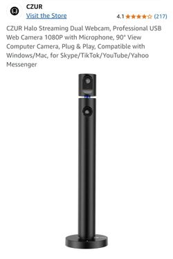 CZUR Halo Streaming Dual Webcam