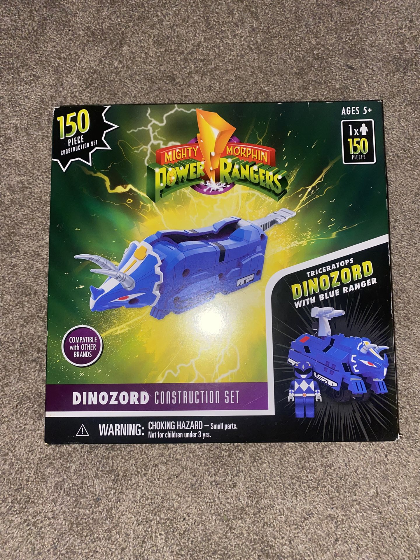 Power Rangers Triceratops Dinozord Lego Set