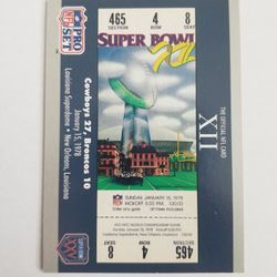 Superbowl  1978 Sports card Collectable 