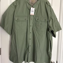 TWO NEW with tags Cabela’s Safari short sleeve shirts, size 3XL tall