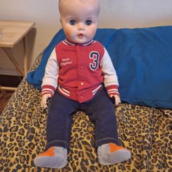 Vintage Sleepy Eye Doll 25 Inches Tall Full Plastic Body