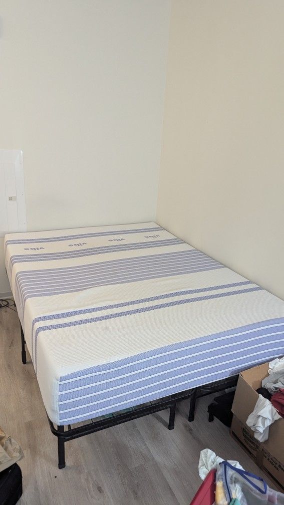 Move Out- Queen Mattress + Bed Frame