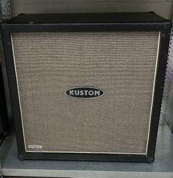 Kustom Q412B straight guitar speaker amp cabinet