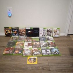 27 Xbox 360 Games  And Xbox Console 