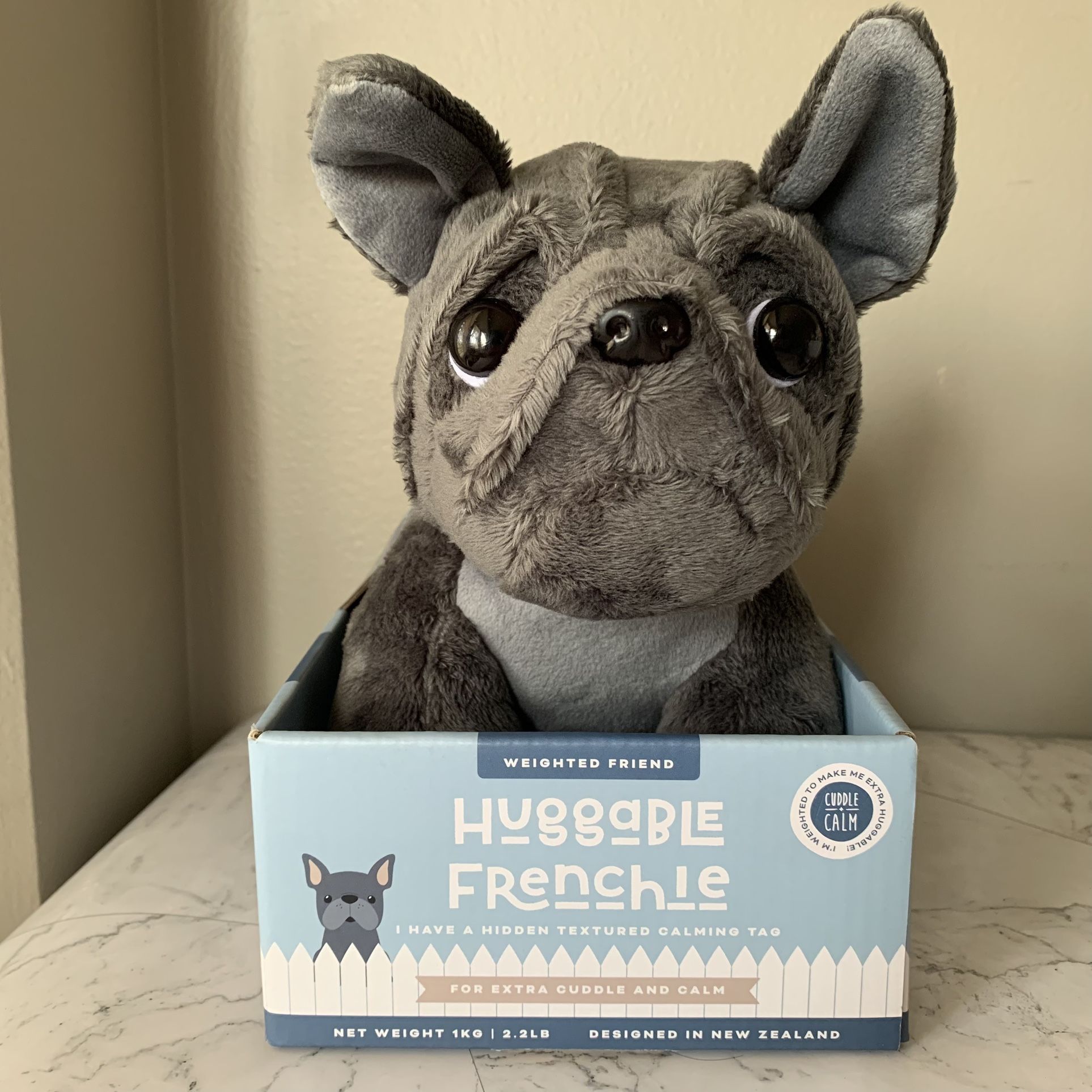 New Cuddle & Calm Weighted Huggable Frenchie Soothing Calming