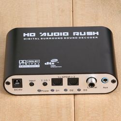 VRHE SPDIF Coaxial DTS AC3 5.1 CH Audio DTS/AC-3 to 5.1 Analog Decoder Converter

  Ig