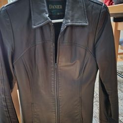 Black Danier Women's Leather Jacket