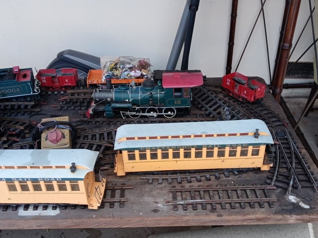 Assorted LGB Trains and tracks