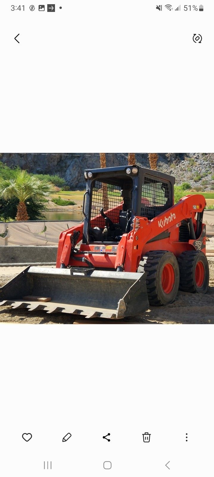 2022 Kubota SSV75 Skid Steer
