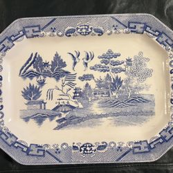 Blue Willow Large Vintage Platter