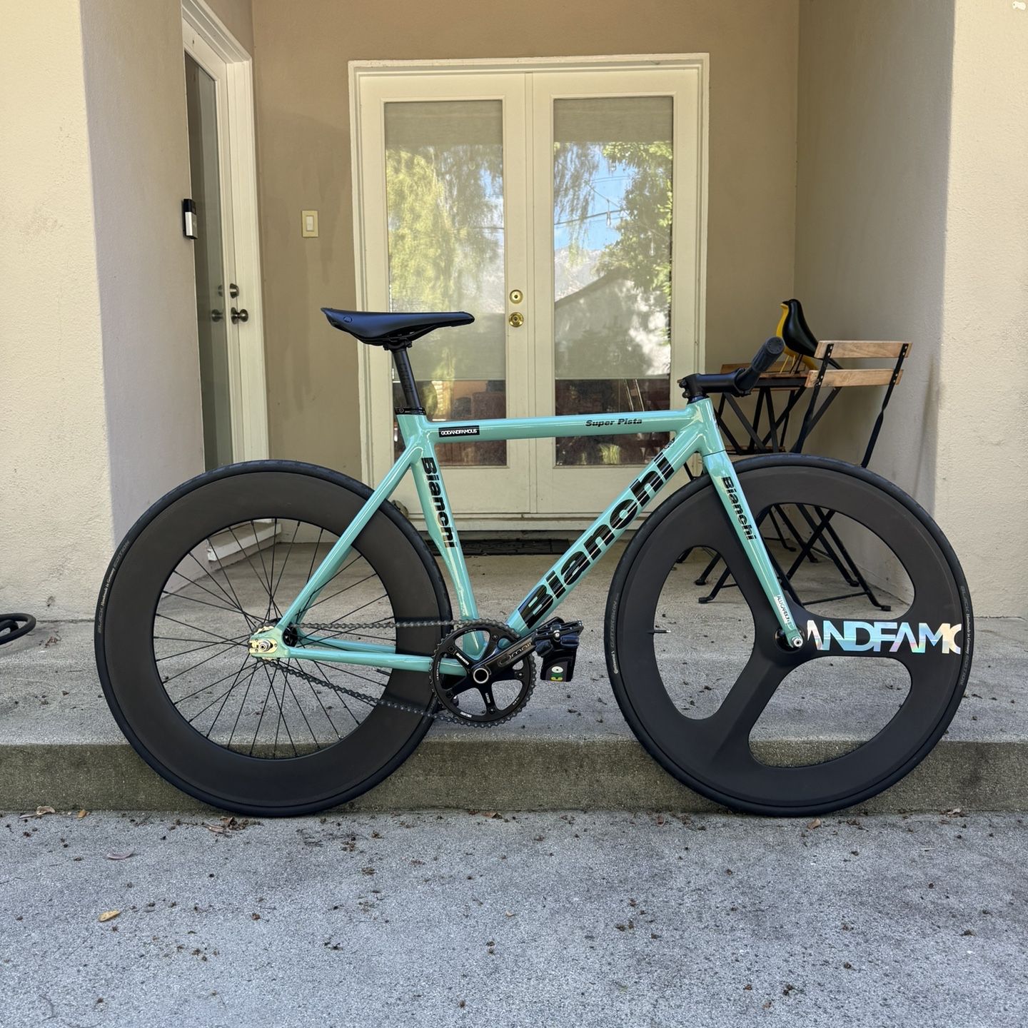 Fixed Gear Bianchi Flat Bar Pista Nero SS