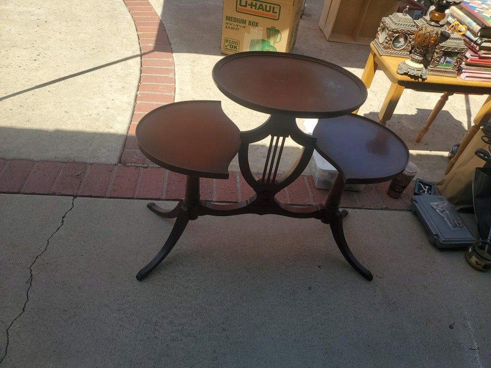 Mersman, Duncan Phife Harp 3 Tier Table 80 Years Old