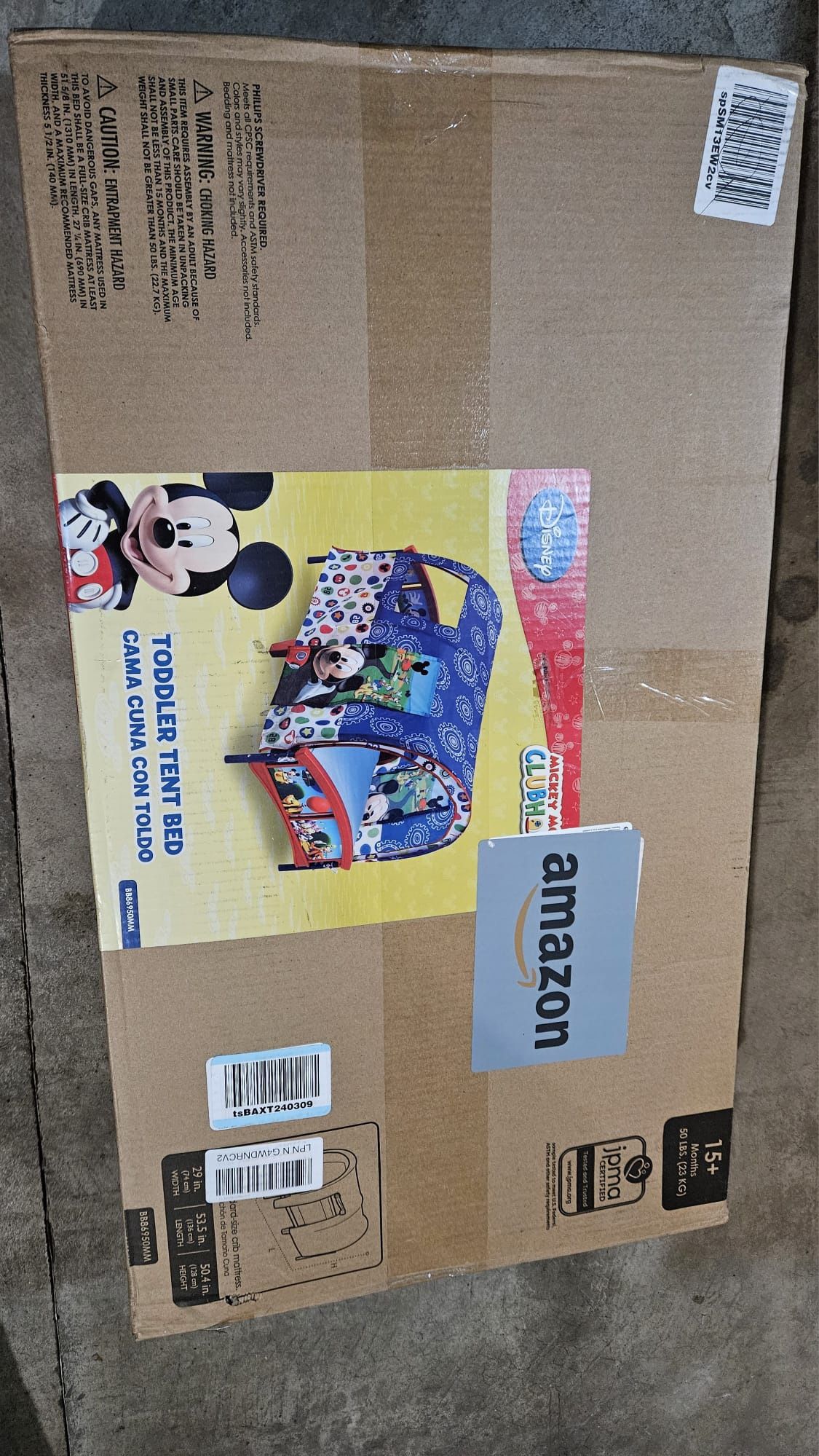 Delta Children Disney Mickey Mouse Plastic Toddler Canopy