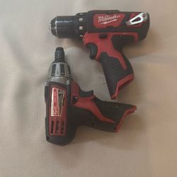 Combo Milwaukee Drill & 1/4” Impact - Used