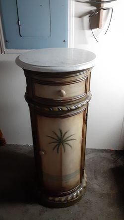 Marble top end table