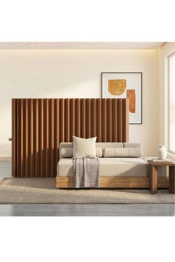 Paper Room Divider, Foldable Accordion Partition Wall, Freestanding Lightweight Privacy Screen for Home, Office, Bedroom, Events, Exhibitions, No Asse