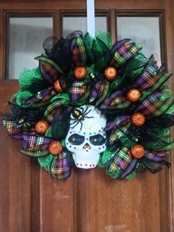Dia los muertas wreath