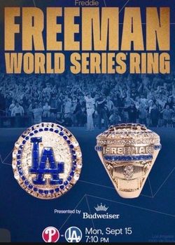 Freddie Freeman LA Dodgers Championship Ring