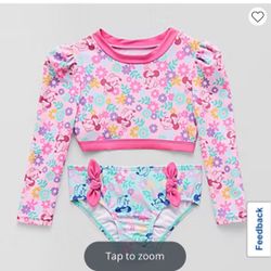 Disney Minnie Mouse Bikini Girls Size 5/6