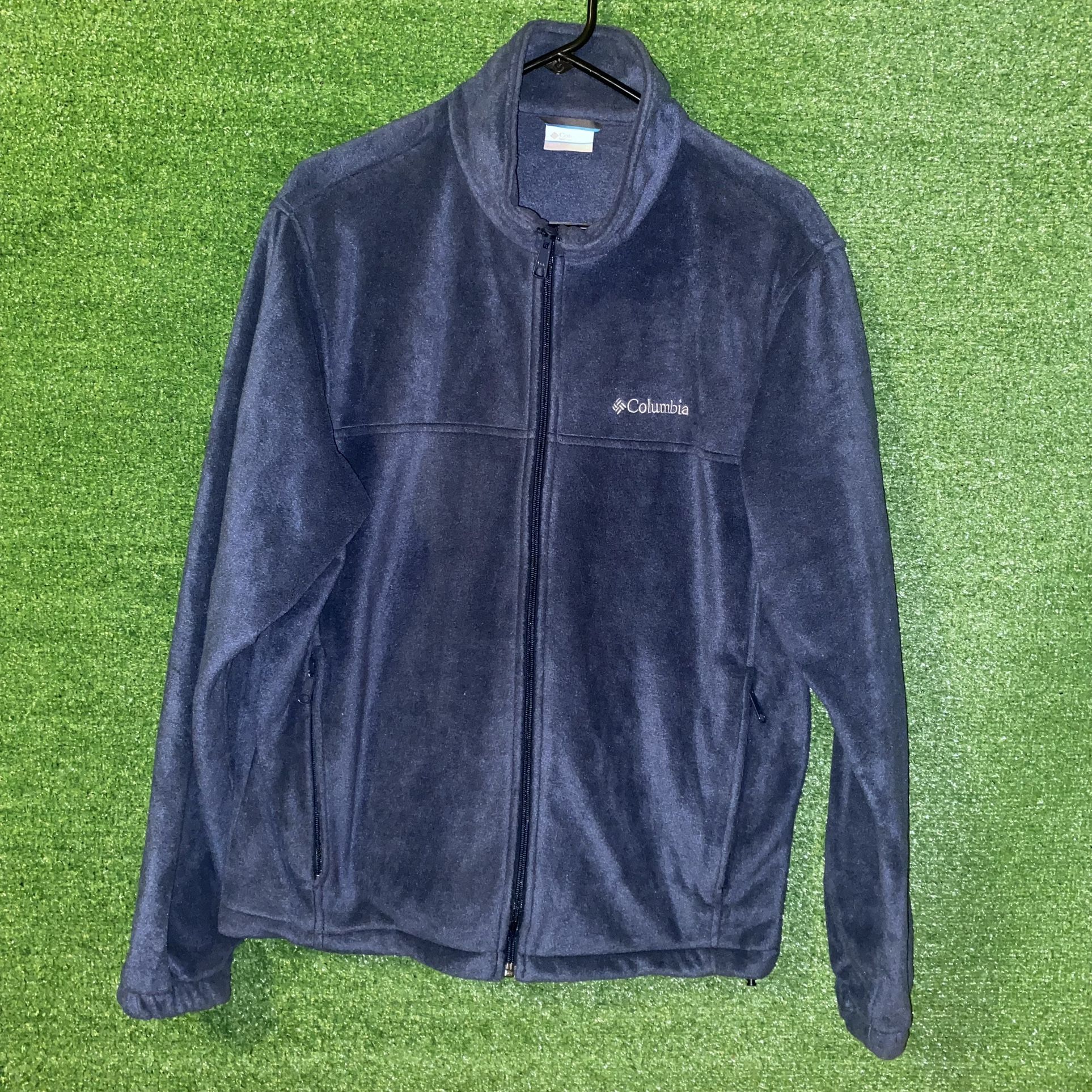 Mens Blue Columbia Fleece Jacket